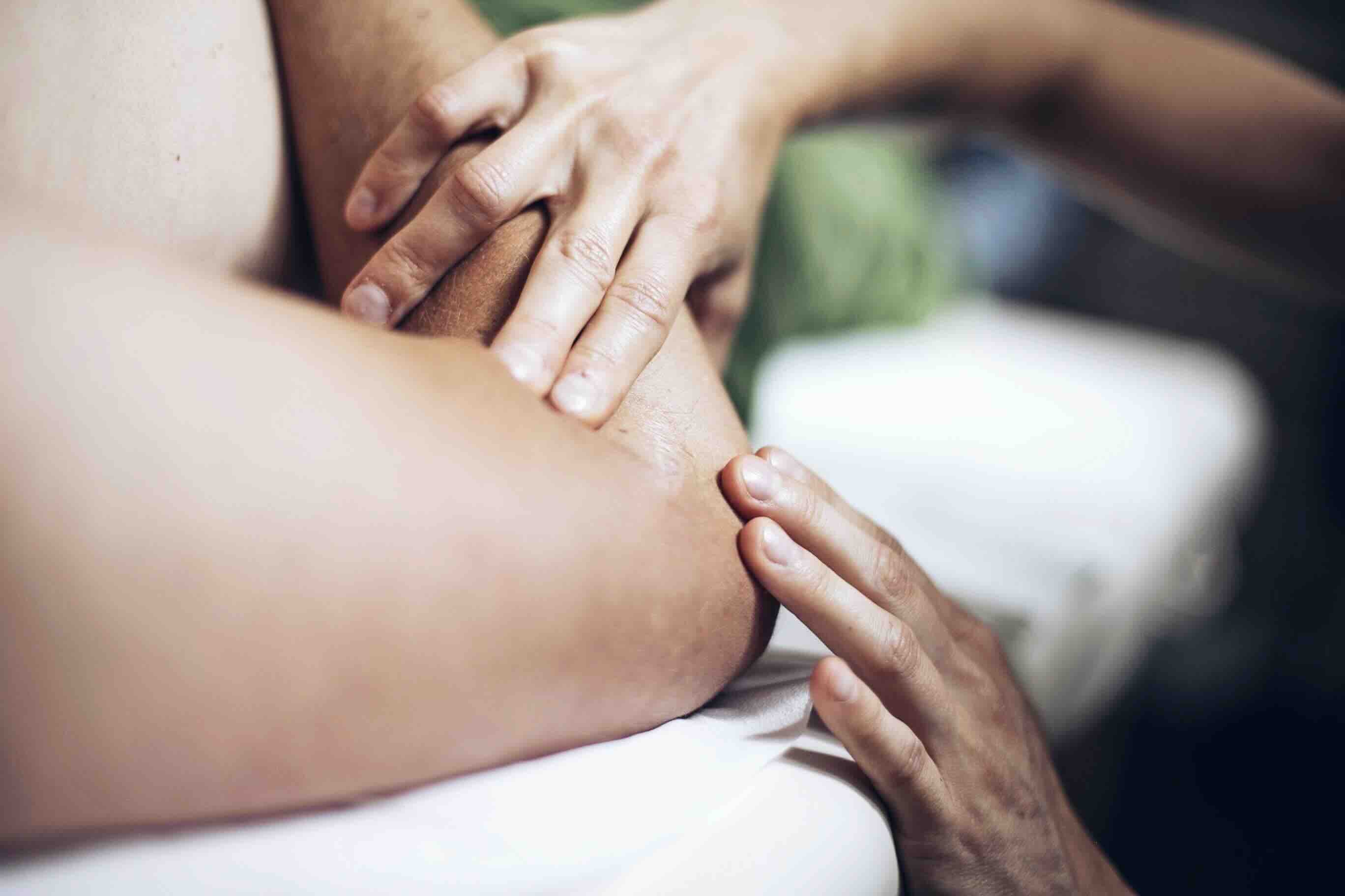 Basia z pacjentem podczas zabiegu terapeutycznego